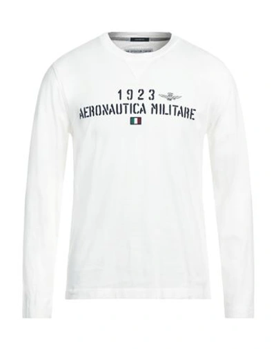 Shop Aeronautica Militare Man T-shirt White Size Xl Cotton