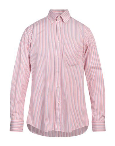 Shop Mirto Man Shirt Pink Size Xl Cotton