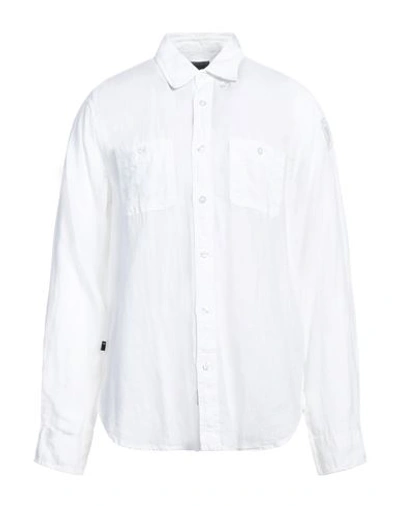 Shop Blauer Man Shirt White Size 3xl Linen