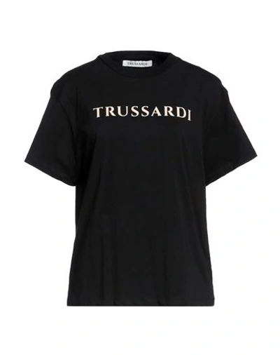 Shop Trussardi Woman T-shirt Black Size M Cotton