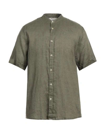 Shop Markup Man Shirt Military Green Size Xl Linen