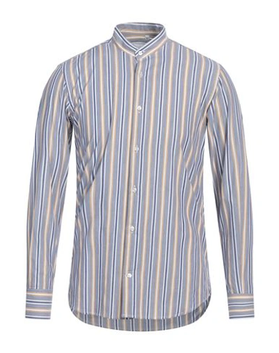 Shop Antonelli Man Shirt Slate Blue Size M Cotton