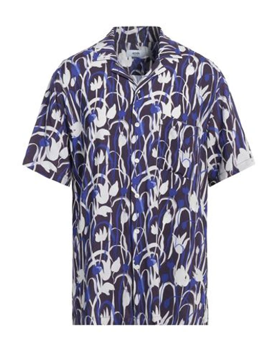 Shop Arrels Barcelona Man Shirt Deep Purple Size L Viscose