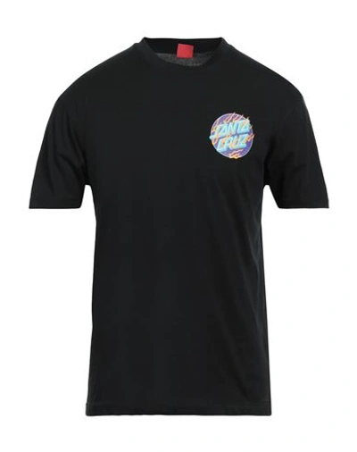 Shop Santa Cruz Man T-shirt Black Size L Cotton