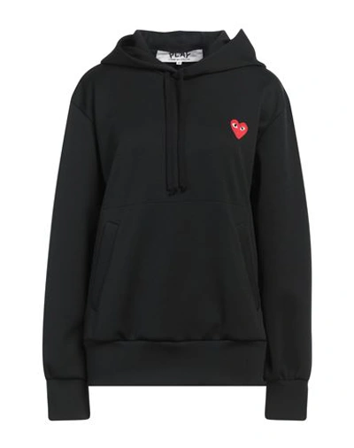 Shop Comme Des Garçons Play Woman Sweatshirt Black Size Xxl Polyester