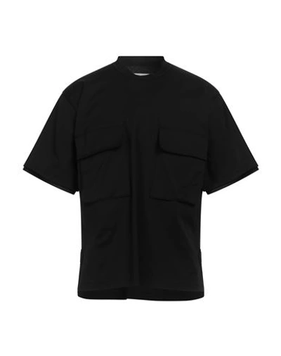 Shop Sacai Man T-shirt Black Size 2 Cotton, Polyester