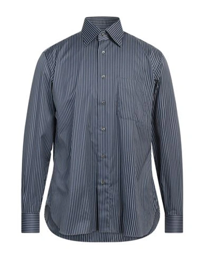 Shop Brioni Man Shirt Sky Blue Size 15 ½ Cotton