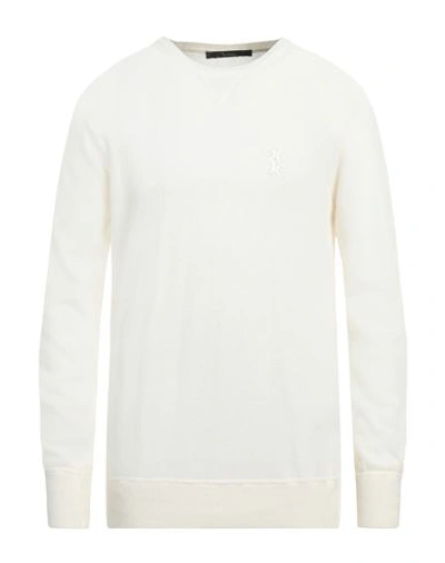 Shop Billionaire Man Sweater Ivory Size 44 Viscose, Wool, Cashmere In White