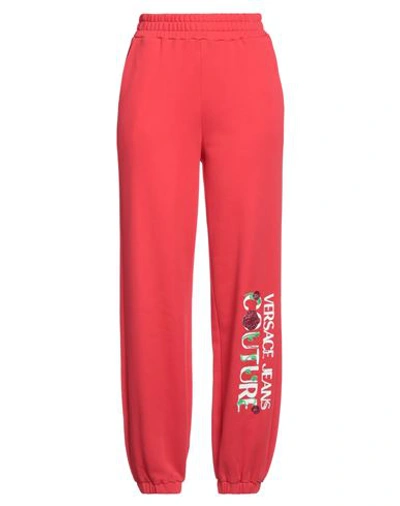 Shop Versace Jeans Couture Woman Pants Red Size L Cotton