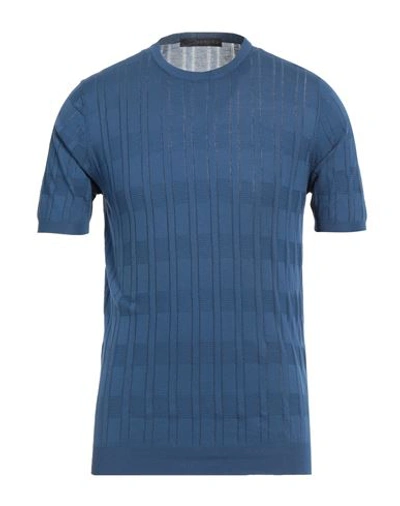 Shop Jeordie's Man Sweater Blue Size S Cotton