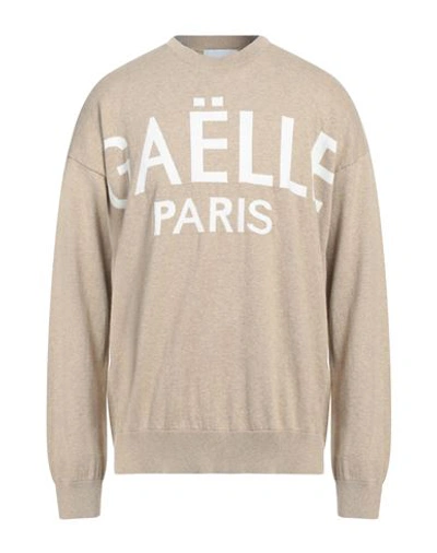 Shop Gaelle Paris Gaëlle Paris Man Sweater Beige Size L Cotton