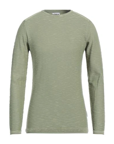 Shop Berna Man Sweater Military Green Size S Cotton