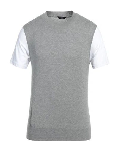Shop Hōsio Man Sweater Grey Size Xl Cotton