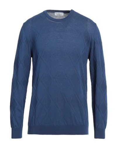 Shop Bellwood Man Sweater Navy Blue Size 46 Cotton