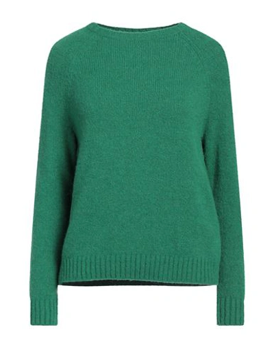 Shop Weekend Max Mara Woman Sweater Emerald Green Size Xxl Alpaca Wool, Polyamide, Cotton, Modal, Elastan