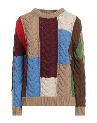 Shop Weekend Max Mara Woman Sweater Camel Size Xxl Virgin Wool In Beige