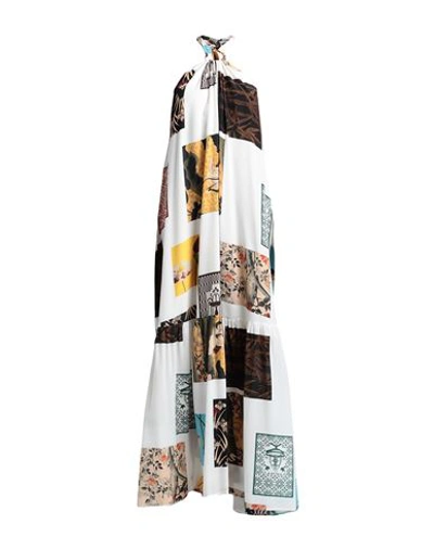 Erika Cavallini Woman Maxi Dress White Size 12 Silk In White