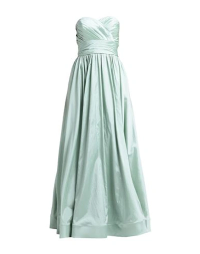Shop Sologioie Woman Maxi Dress Light Green Size 10 Polyester