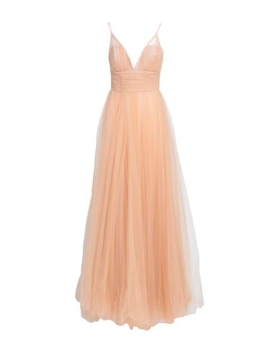 Shop Elisabetta Franchi Woman Maxi Dress Blush Size 10 Polyamide, Elastane In Pink
