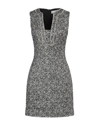 Shop Genny Woman Mini Dress Black Size 8 Polyester, Cotton, Metallic Polyester, Polyamide