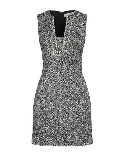 Genny Woman Mini Dress Black Size 8 Polyester, Cotton, Metallic Polyester, Polyamide In Black