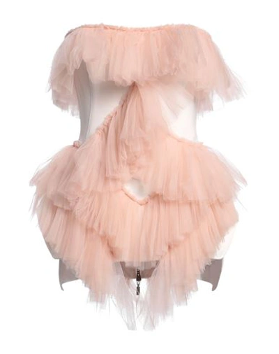 Shop Maticevski Woman Top Blush Size 6 Polyester, Elastane, Nylon In Pink