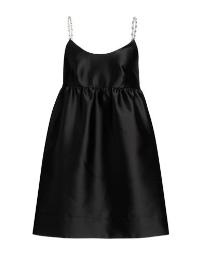 Shop Sandro Woman Mini Dress Black Size 10 Polyester, Silk