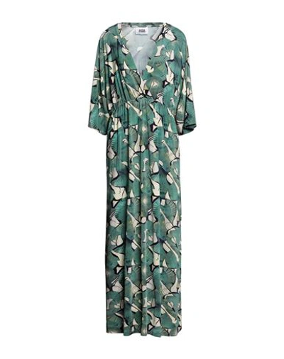 Shop Alpha Studio Woman Maxi Dress Green Size 10 Viscose, Elastane