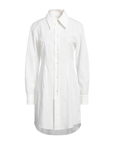 Shop Mm6 Maison Margiela Woman Mini Dress White Size 4 Cotton