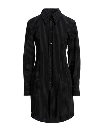 Shop Mm6 Maison Margiela Woman Mini Dress Black Size 4 Cotton