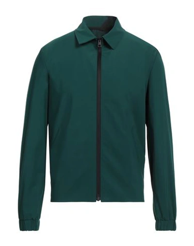 Shop Harris Wharf London Man Jacket Emerald Green Size 40 Polyester