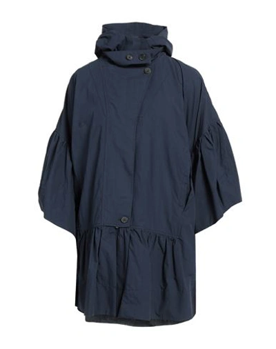 Shop Golden Goose Woman Capes & Ponchos Midnight Blue Size S Cotton, Polyester