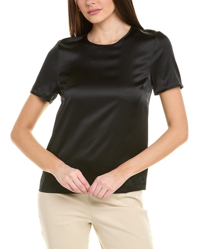 Shop Brooks Brothers Silk-blend T-shirt In Black