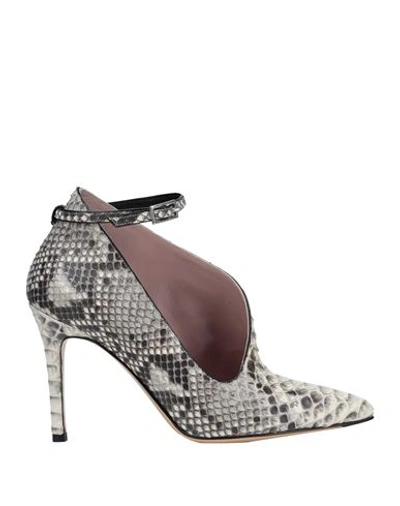 Shop Antonio Barbato Woman Pumps Grey Size 7.5 Leather