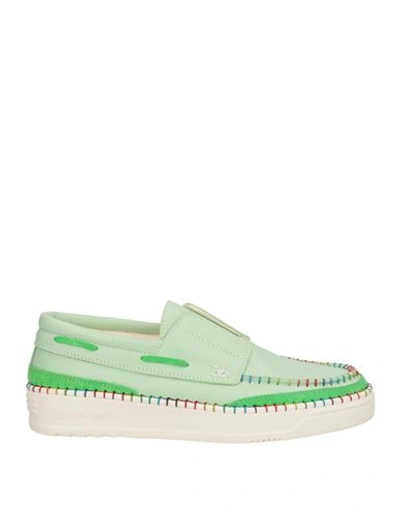 Shop Oa Non-fashion Woman Loafers Light Green Size 8 Leather