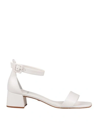 Shop Carrano Woman Sandals White Size 5 Leather