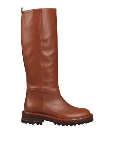 Shop Weekend Max Mara Woman Boot Brown Size 6 Leather