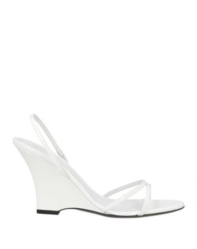 Shop Alevì Milano Aleví Milano Woman Sandals White Size 7.5 Leather