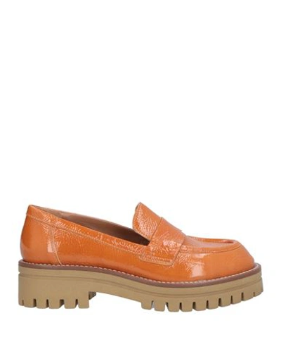 Shop J D Julie Dee Woman Loafers Mandarin Size 5 Leather