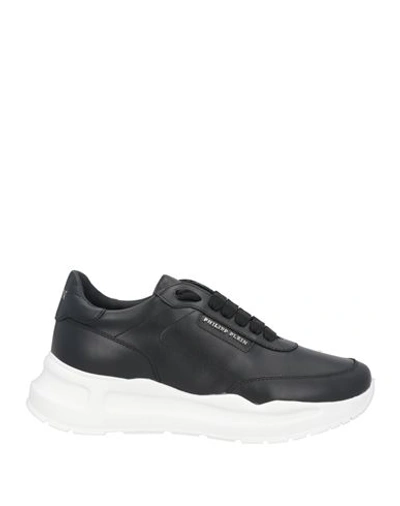 Shop Philipp Plein Man Sneakers Black Size 9 Leather