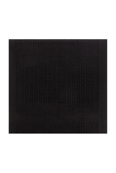 Shop Givenchy Monogrammed Knit Scarf In Black