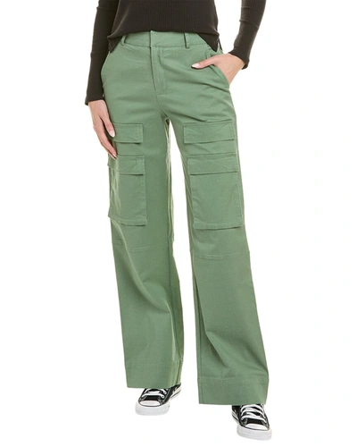 Shop Socialite Wide Leg Cargo Pant In Green