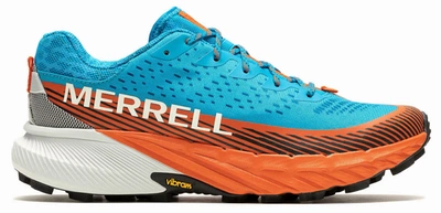 Shop Merrell Men's Agility Peak 5 Trail Running Shoes In Tahoe/cloud In Multi