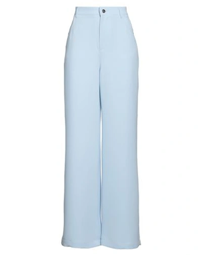 Barbara Bui Woman Pants Sky Blue Size 10 Polyester In Blue