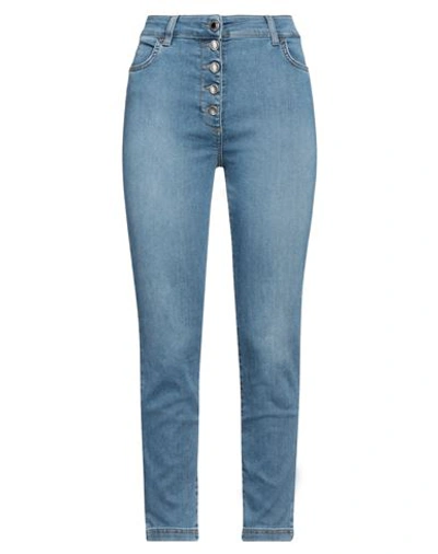 Liu •jo Woman Jeans Blue Size 30 Cotton, Polyester, Elastane In Blue