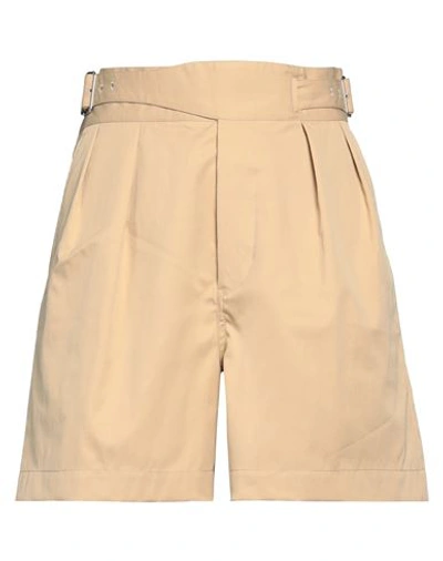 Shop Kenzo Woman Shorts & Bermuda Shorts Sand Size 10 Cotton, Polyamide In Beige