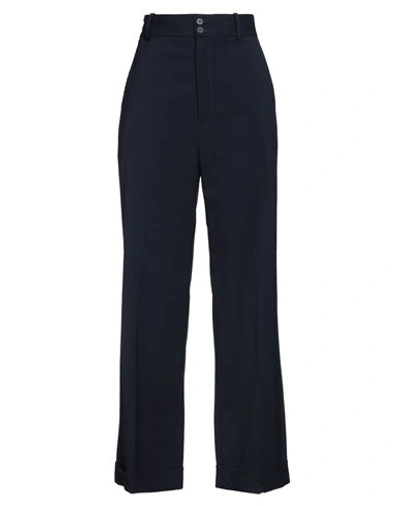 Shop Sandro Woman Pants Midnight Blue Size 10 Polyester, Viscose, Elastane