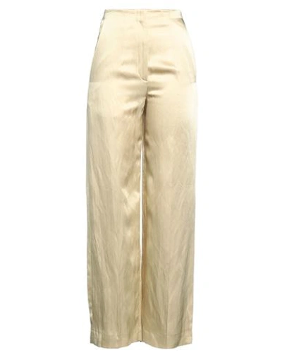 Sandro Woman Pants Beige Size 8 Viscose, Linen In Beige