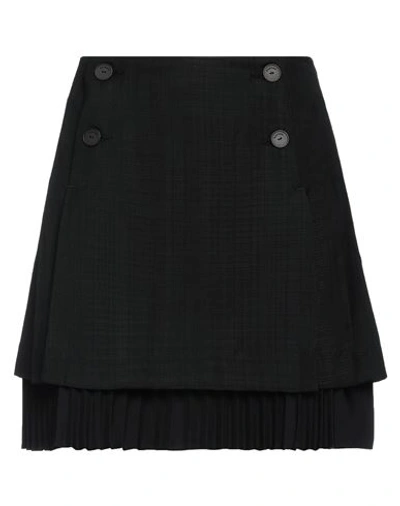 Sandro Woman Mini Skirt Black Size 10 Viscose, Polyester In Black