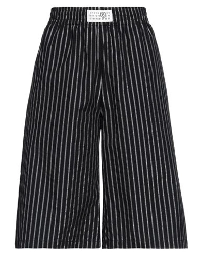 Shop Mm6 Maison Margiela Woman Shorts & Bermuda Shorts Black Size 8 Cotton, Polyester